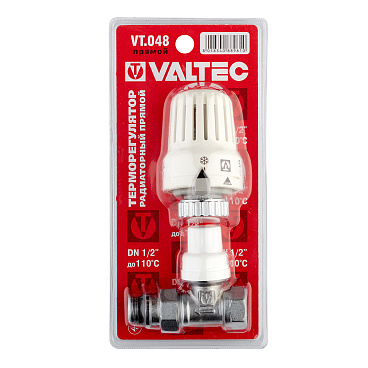 Клапан термостатический Valtec 1/2 НР(ш) х 1/2 ВР(г) для радиатора (VT.048.N.04)