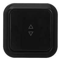 Выключатель Svet одноклавишный накладной черный (EV0361-7311)