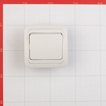 Выключатель Makel Mimoza одноклавишный встраиваемый белый (12001)