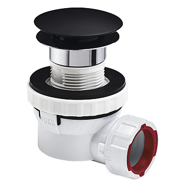 Сифон для раковины Wirquin Pro 1 1/4х32 мм с выпуском черный (30723978)
