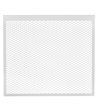Экран декоративный металлический Evecs ДМЭР 610х690 мм белый 7-ми секционный