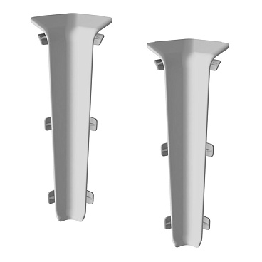 Угол внутренний Деконика 100 мм светло-серый Г-профиль (2 шт.)