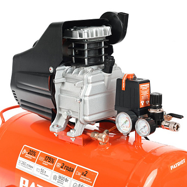 Компрессор масляный Patriot (525306367) EURO 50-260 50 л 1,8 кВт