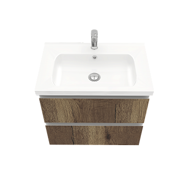 Тумба подв Электра/Electra 70 под умыв-к Creavit Идеал/IDEAL 70, дуб Рока, LE-WCAB-70-222