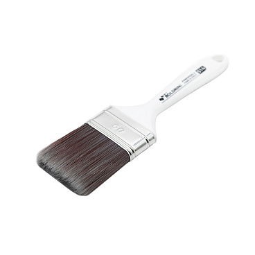 Кисть плоская искусственная щетина пластиковая ручка Boldrini 60х15 мм для всех типов ЛКМ на любой основе