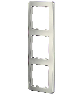 Рамка Hegel Master трехместная серебро (Р403-06)