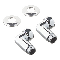 Соединитель угловой для полотенцесушителя 1 ВР(г) х 3/4 НР(ш) хром (2 шт.)