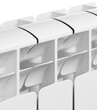 Радиатор биметаллический Rifar Base Ventil 500 мм 4 секции 3/4 нижнее правое подключение белый