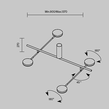 Потолочный светильник Maytoni MOD070CL-L30W3K