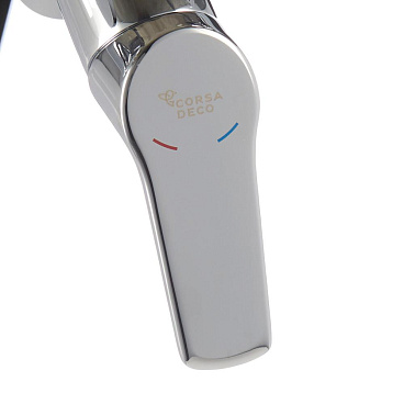 Смеситель для ванны Corsa Deco KX хром однорычажный со средним изливом с лейкой (FBTKX2)