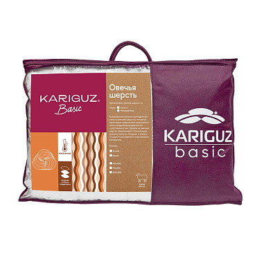 Одеяло всесезонное 2-спальное шерсть мериноса Kariguz (МД21-4-3)