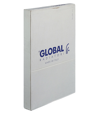 Радиатор биметаллический Global Style Extra 500 мм 10 секций 1" боковое подключение белый