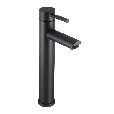 Смеситель для раковины высокий Corsa Deco AS однорычажный черный (FBASLB)