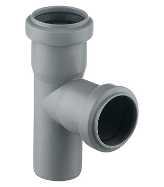Тройник Ostendorf HTEA d40 мм 87° пластиковый для внутренней канализации (111400)