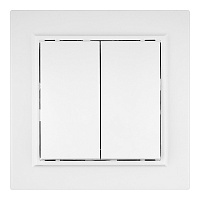 Выключатель EKF Минск двухклавишный встраиваемый белый (ERV10-023-10)