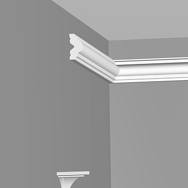 Молдинг из экополимера ударопрочный 40х20х2000 мм Плинтэкс ART M2 40/20 белый