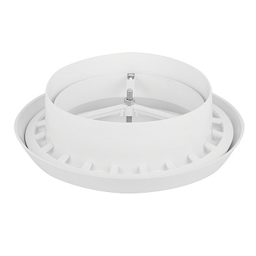 Анемостат приточно-вытяжной регулируемый Era с фланцем и стопорным кольцом d160 мм белый