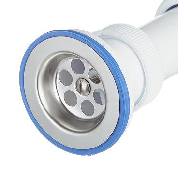 Сифон для раковины и мойки Wirquin Virplast 1 1/2х40 мм с выпуском d70 мм с соединением 40/50 мм (30986170)