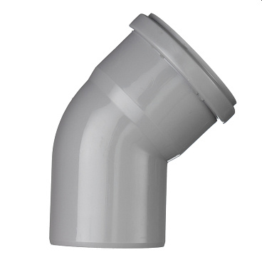 Отвод Ostendorf HTB d75 мм 45° пластиковый для внутренней канализации (113120)