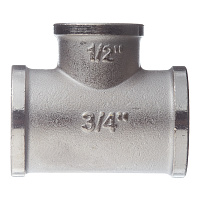 Тройник переходной Stout 3/4 ВР(г) х 1/2 ВР(г) х 3/4 ВР(г) латунный (SFT-0022-341234)