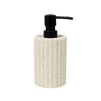 Дозатор для мыла Zenfort Тирамису настольный полирезин белый (106510)