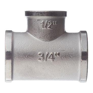 Тройник переходной Stout 3/4 ВР(г) х 1/2 ВР(г) х 3/4 ВР(г) латунный (SFT-0022-341234)