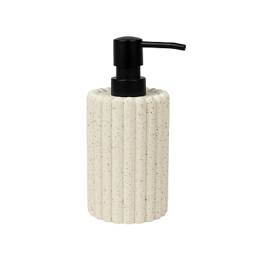 Дозатор для мыла Zenfort Тирамису настольный полирезин белый (106510)