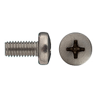 Винт нержавеющая сталь M5x10 мм DIN 7985 полукруглая головка (10 шт.)
