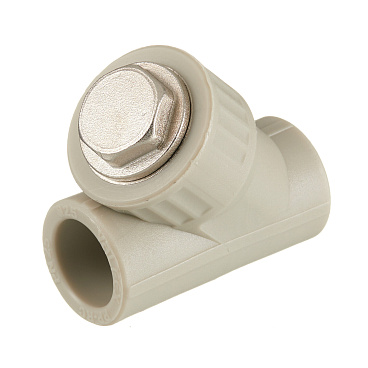 Фильтр полипропиленовый Valfex косой 25 мм В/В сетчатый серый (10141025Г)