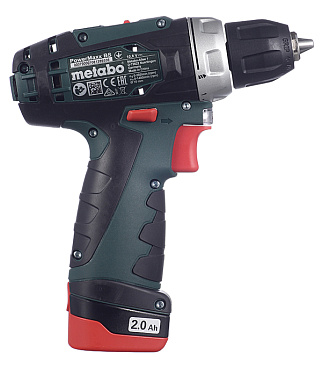 Дрель-шуруповерт аккумуляторная Metabo PowerMaxx BS 12 В 2 Ач Li-Ion 2 АКБ и ЗУ (600080500)