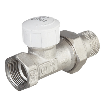 Клапан термостатический Stout 3/4 НР(ш) х 3/4 ВР(г) для радиатора (SVT 0003 000020)