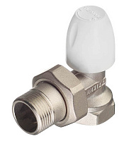 Клапан регулирующий угловой Tiemme 3/4 НР(ш) х 3/4 ВР(г) для радиатора (3220017 / 3226N0505EC)