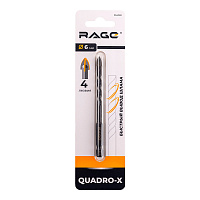 Сверло по плитке и стеклу спиральное Rage Quadro-X HEX 6х100 мм (554082)