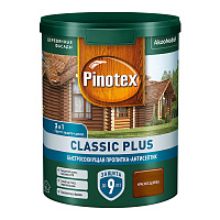 Антисептик Пинотекс/Omnitex Classic Plus 3 в 1 декоративный для дерева красное дерево 0,9 л