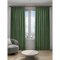 Штора канвас зеленая 200х280 см Decofest Софи (153.735)