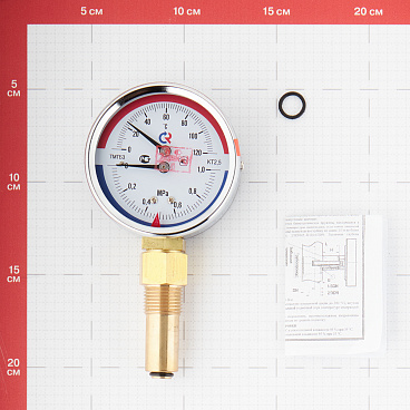 Термоманометр Росма ТМТБ-31Р.1 радиальный 1/2 НР(ш) 10 бар d80 мм (2331)