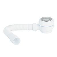 Сифон для душевого поддона Wirquin Virplast 1 1/2х40 мм слив d50 с выпуском клик-клак с соединением 40/50 мм (30987090)