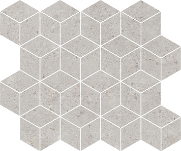 Риккарди Декор мозаичный серый светлый матовый T017\14053 45x37,5
