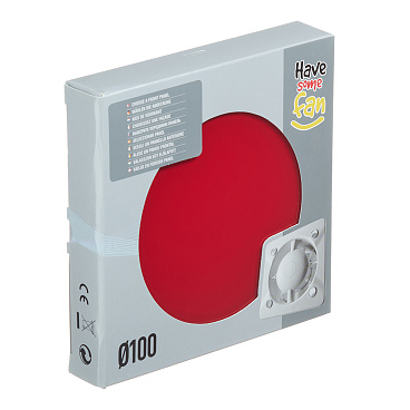 Панель декоративная для вентилятора KW Awenta PTGR100P красное глянцевое стекло