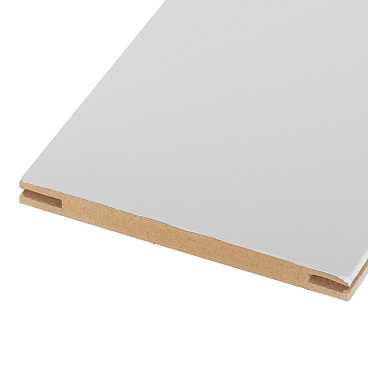 Доборная планка телескопическая Париж 120х10х2070 мм ПВХ эмалит софт айс белый (1 шт.)