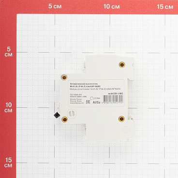 Автоматический выключатель модульный EKF Basic ВА 47-29 1P 6А тип C 4,5 кА 230 В (mcb4729-1-06C)