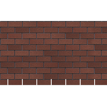 Панель фасадная гибкая Docke Standard Brick 1000х250 мм красная 2,5 кв.м