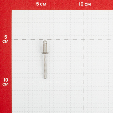 Заклепка вытяжная 4,8x10 мм нержавеющая сталь/нержавеющая сталь (100 шт.)