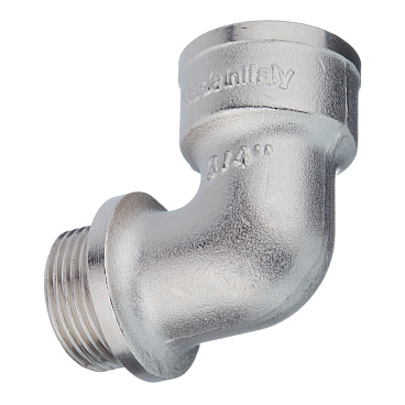 Угол Stout 3/4 ВР(г) х 3/4 НР(ш) с упором никелированный (SFT-0016-000034)