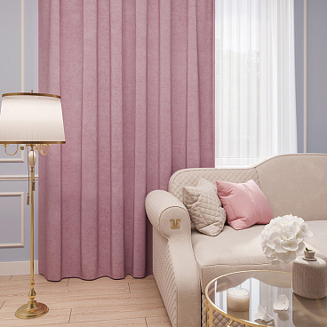 Штора канвас розовая 150х280 см Legrand Канвас (58091252)