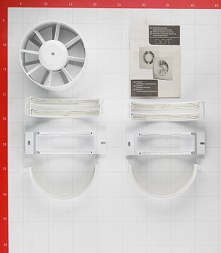 Вентилятор канальный осевой DiCiTi Pro 5 d125 мм белый