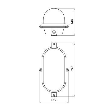 Светильник накладной Svet НБП 01-60-001 E27 60 Вт IP53 черный (1500-00010)