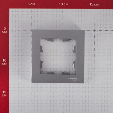 Рамка Systeme Electric AtlasDesign одноместная алюминий (ATN000301)