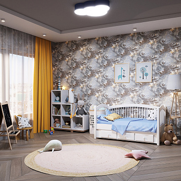 Обои бумажные Саратовские обои Космос С6 Д644-06 (0,53х10 м)