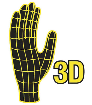 Перчатки 7 нитей неопреновое покрытие виброзащитные Delta Plus черные 10 (XL) (VV904JA10)